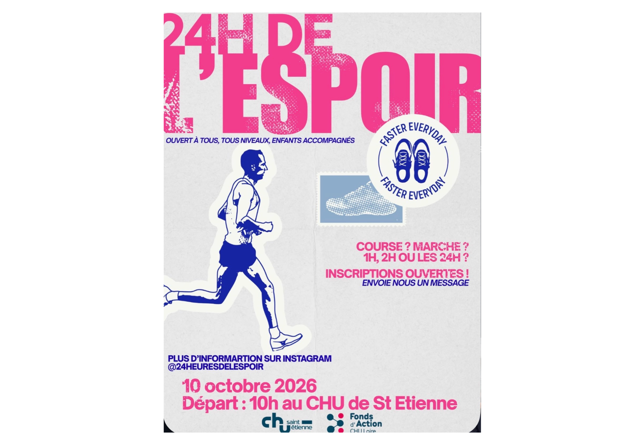 Les 24 Heures de l'Espoir sont de retour pour une deuxième édition ! 👟🩷 