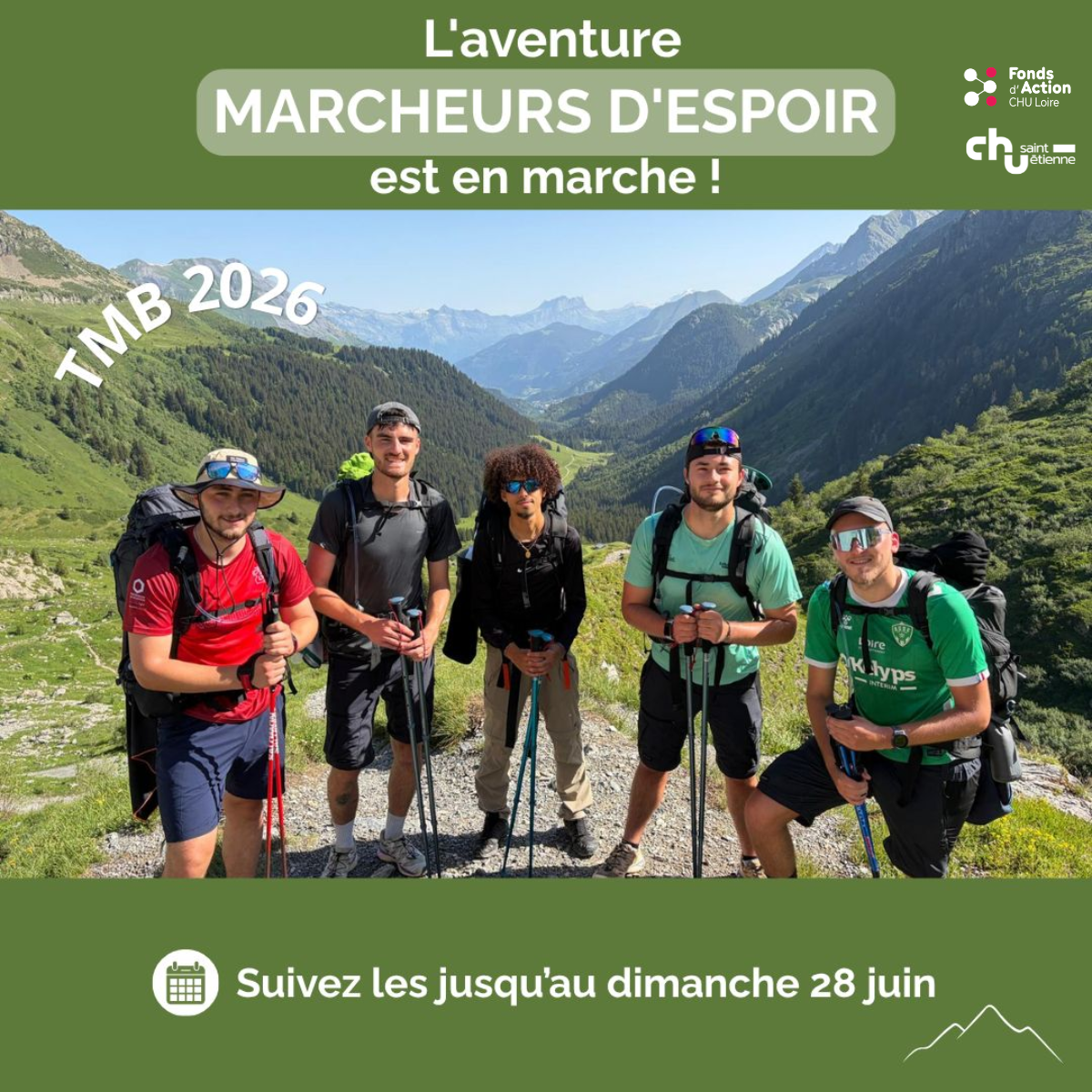 LES MARCHEURS D’ESPOIR, UN TOUR DU MONT BLANC AU PROFIT DES ENFANTS HOSPITALISÉS ⛰️
